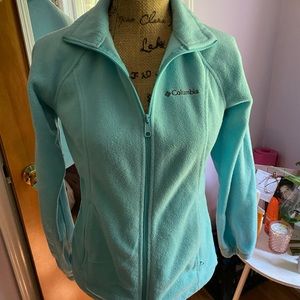Light blue Columbia fleece jacket